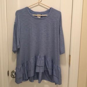 Blue Anthropologie shirt